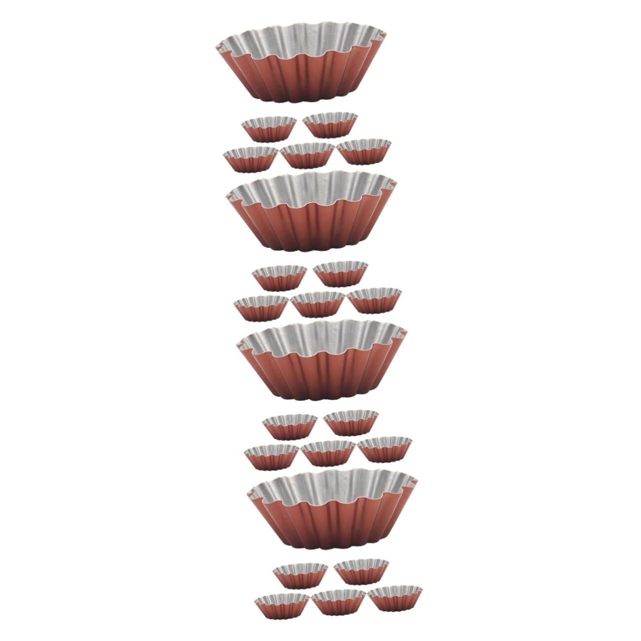 Cabilock 4 Sets Kommerzielle Bäckerei-muffinformen Rund Gebäck Runde Backform Individuelle Muffinformen Zum Backen 6 Stück X 4