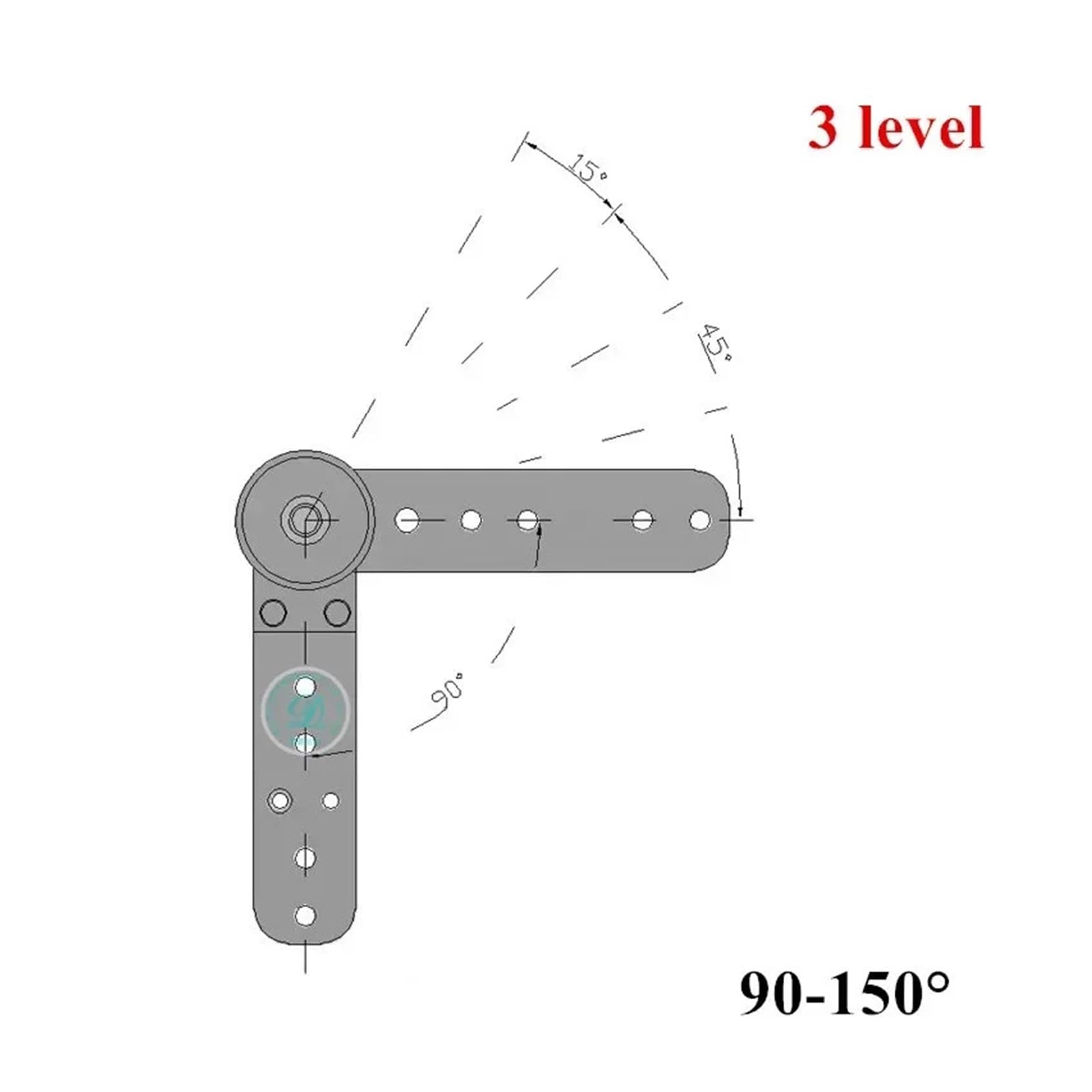 2 Stück Klappwinkelscharniere, Schwarz | Einstellbarer Verbindungsmechanismus. for Sofa, Kopfstütze & Möbel.