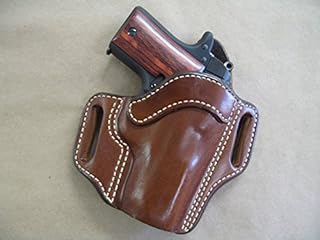 HXDZFX Leather 2 Slot Molded Pancake Belt Holster for Kimber Micro 9 9mm CCW TAN RH