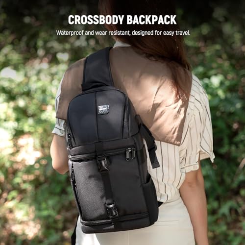 image for Neewer Professional Camera Case Sling Backpack for Nikon Canon Sony an