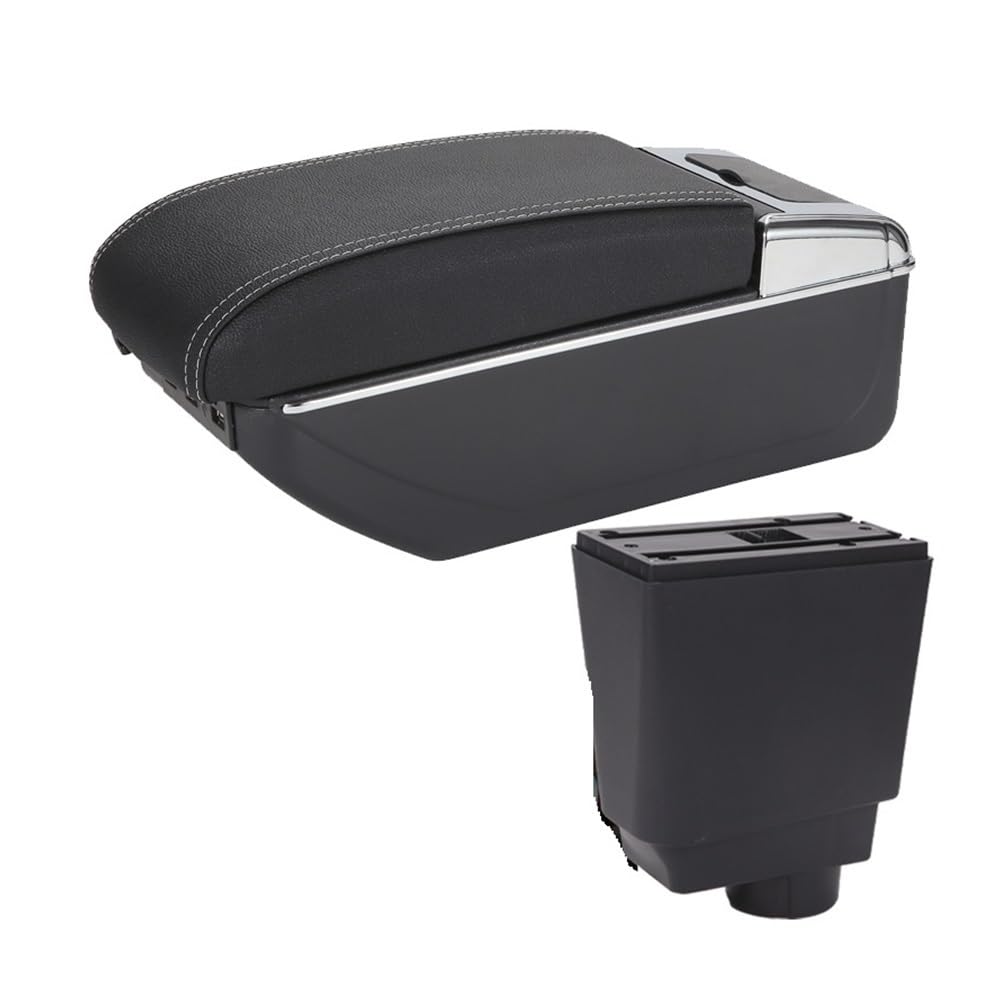 Aierdeyp B3 Black White 7Usb Car Armrest Box For Fiat For Grande Punto