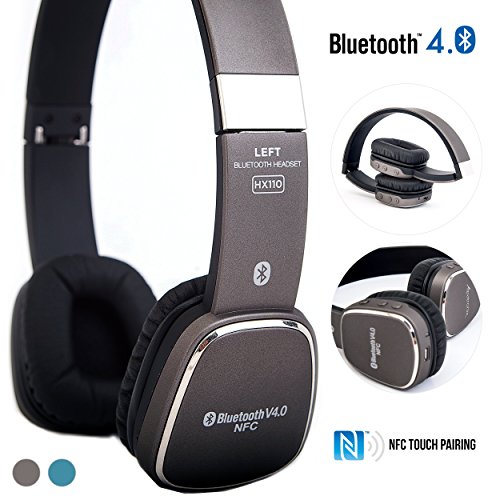 Alpatronix HX110 On-Ear Wireless Bluetooth Headphones & High Performance BT 4.0 Headset