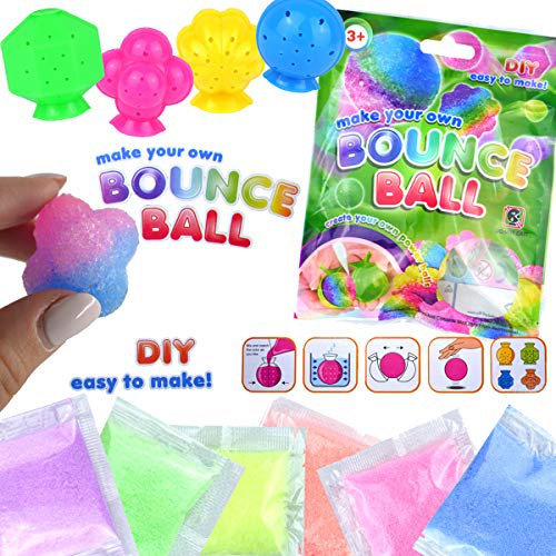 Henbrandt the Harlequin Brand Flummis Selber Machen Set 20.TLG Springball Hüpfball Dopsball Experimentierset Kinder Mitgebsel