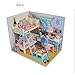 Produktbild Minsong DIY 3D Puppenhaus, Holz Miniatur Möbel Kit Mini Puppenhaus Spielset, Beste Weihnachten Geburtstagsgeschenke Für Kinder Und Erwachsene (Style D)