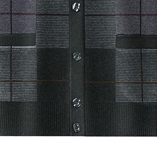 Men's V Neck Cardigan Fit Sweater Button Down Open Front Sweater Wool Blend Knitted Casual Sweaters4