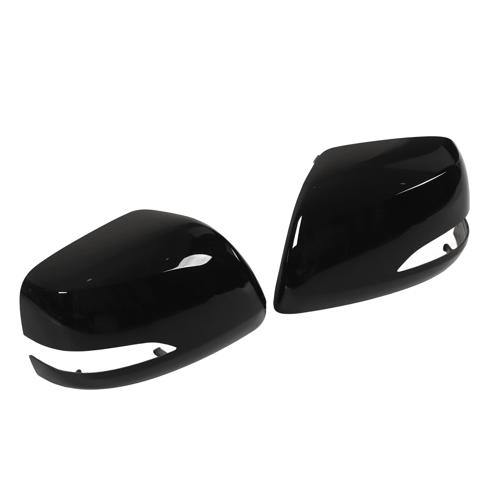 Dioche Wing Car ABS Lot de 2 Couvercles de Rétroviseur de Rechange pour LX570 2007-2010, Efficace pour les Rétroviseurs Latéraux, Installation Facile, Matériau ABS (BLACK)