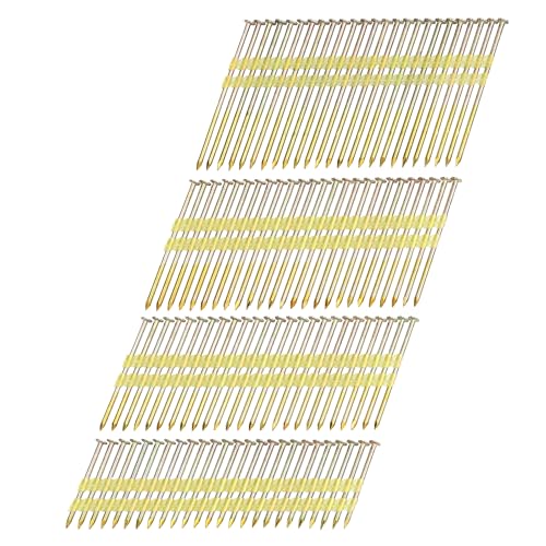 HW HAMWOO Framing Nails,21°Round Head Nail Pack,Galvanized...