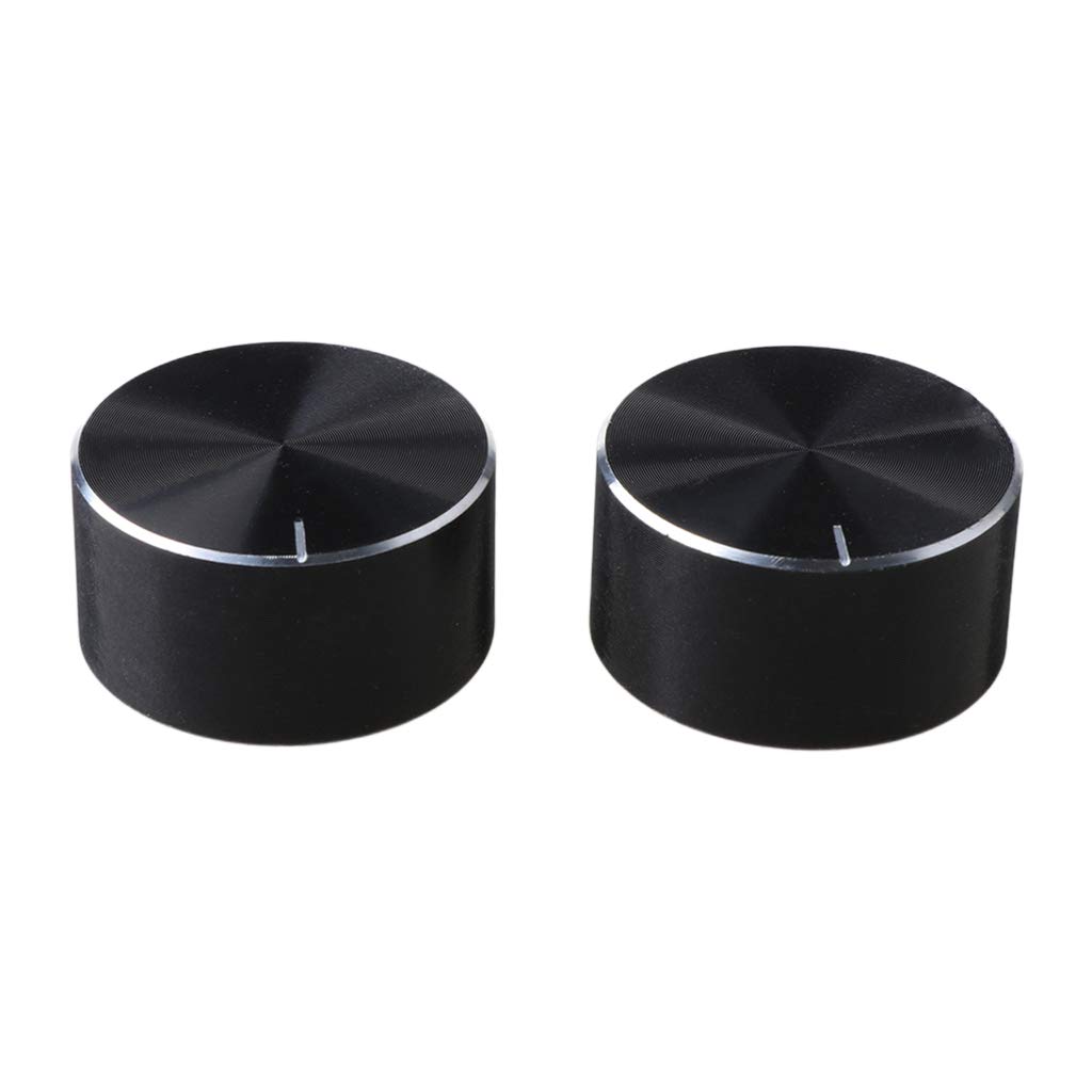 GREYWAWA 2Pcs 25x13mm D Potentiometer Knob Volume Control for Speaker