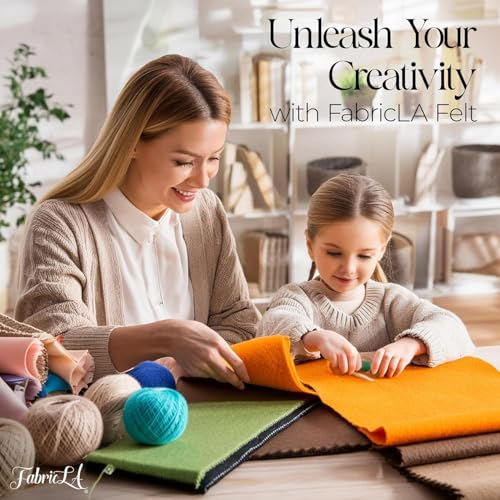 image for FabricLA Acrylic Felt Fabric | Soft, Non-Stiff Material | 72” Wide, 