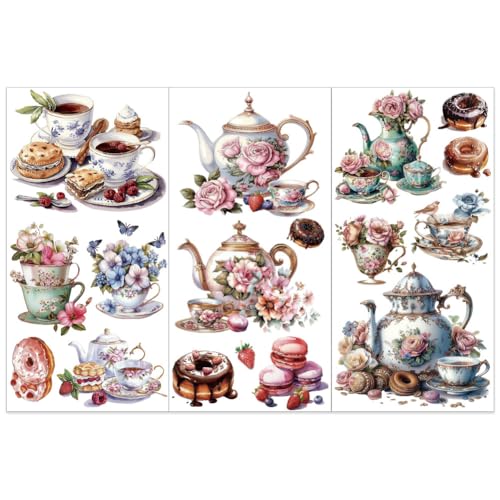 Adhesivos de transferencia para muebles OLYCRAFT calcomanías scrapbooking madera 6x12 2