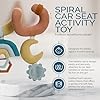 Itzy Ritzy Spiral Car Seat & Stroller Activity Toy - Stroller & Car Seat Toys for Ages 0 Months and Up - Hanging Toys Include Clinking Rings, Mirror and Textured Ribbons (Rainbow) #3