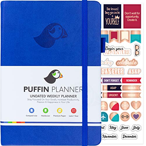 Puffin Planner - Simple and Customizable Weekly Planner, Organizer and Gratitude Journal To