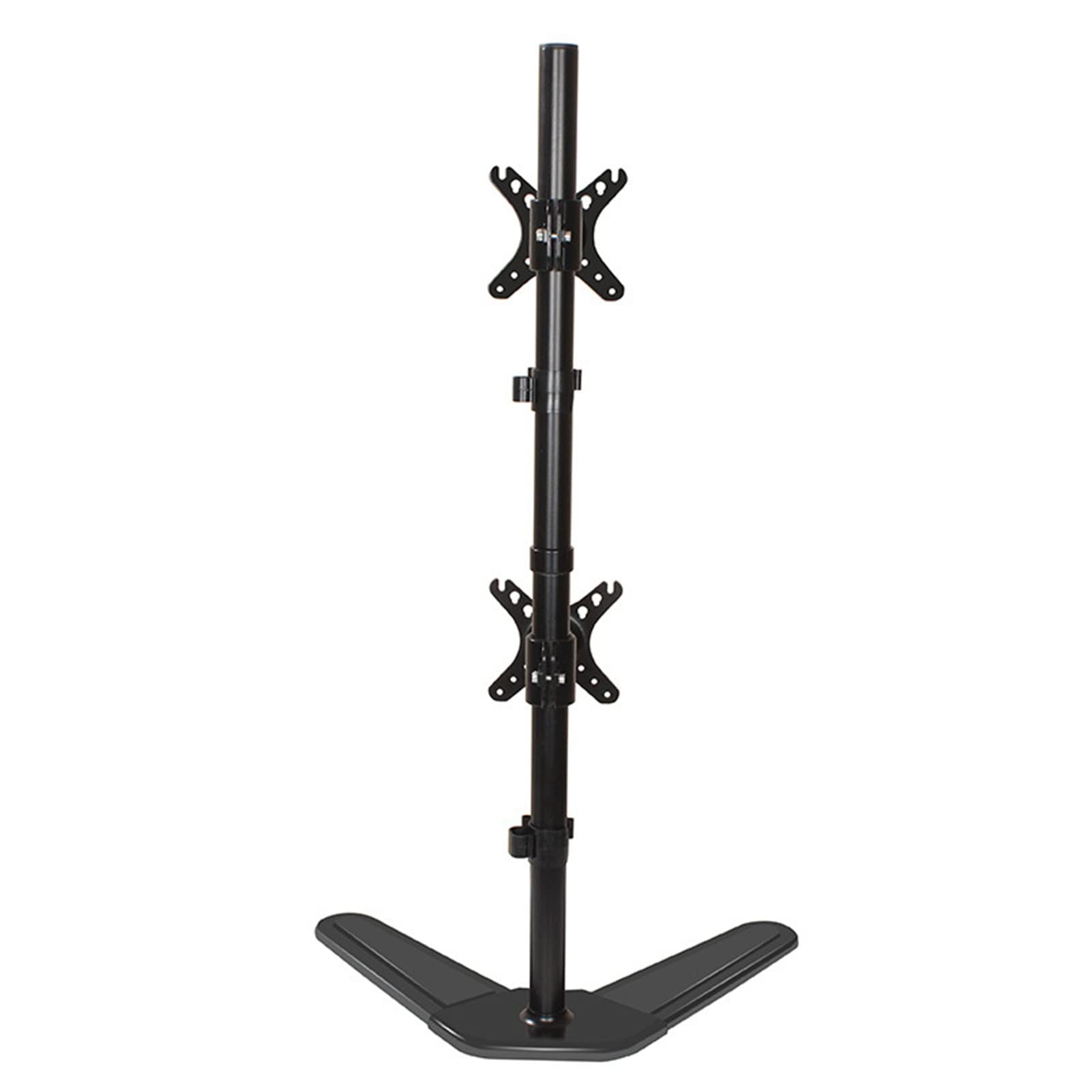 Supporto Doppio per Monitor, Supporto da Scrivania Autoportante per 2 Monitor Fino A 32 Pollici, Girevole, Inclinabile, Regolabile in Altezza, Supporto 75X75 Mm, 100X100 Mm