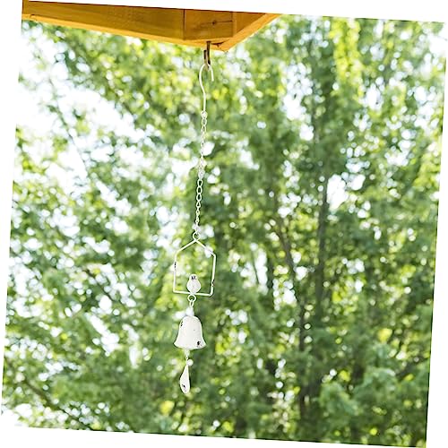Carillon à vent jardin fer oiseau clochette suspendue déco terrasse extérieure