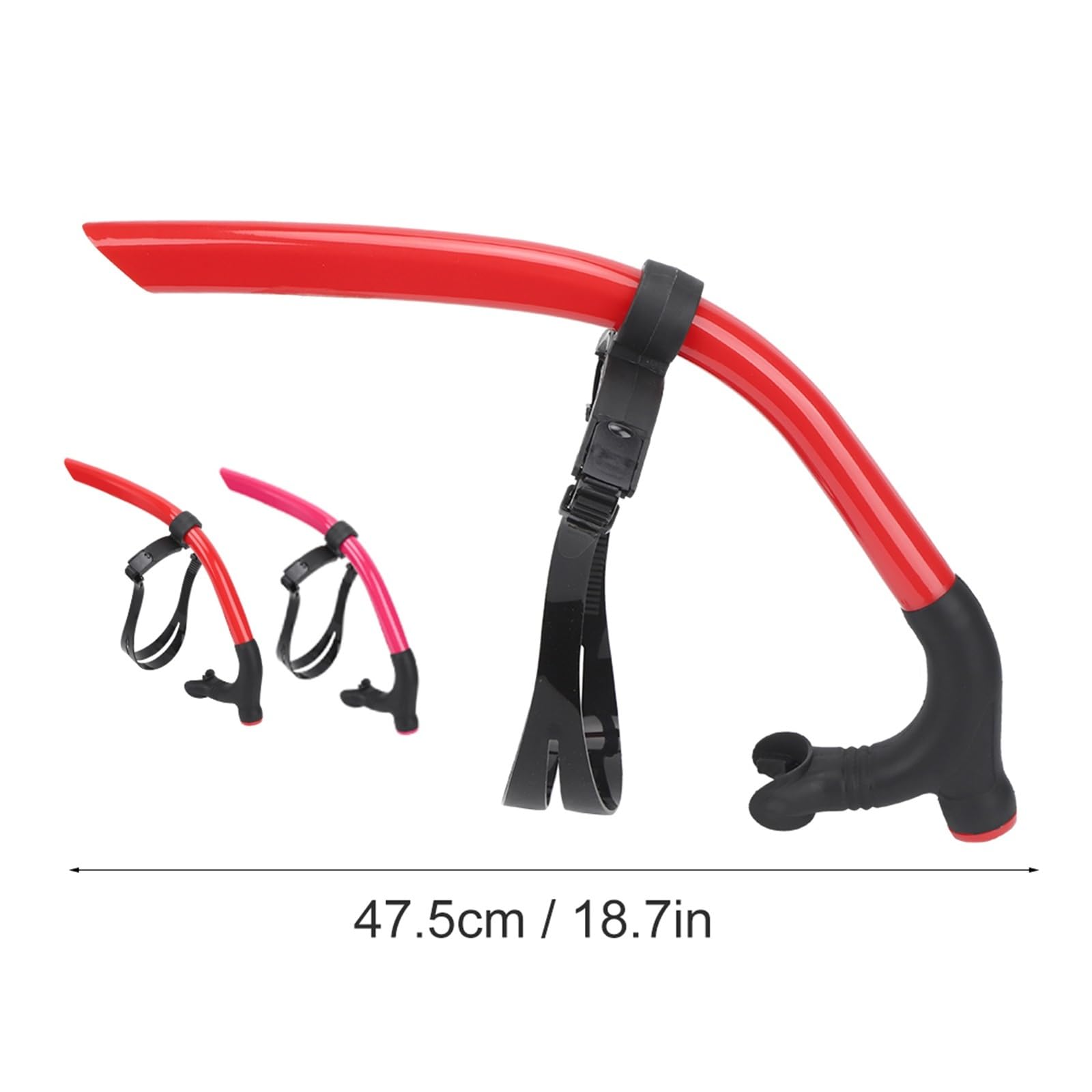 Genérico Tubo de respiración de Snorkel Frontal, Equipo de Buceo de natación Desmontable for Entrenamiento de Buceo con Snorkel