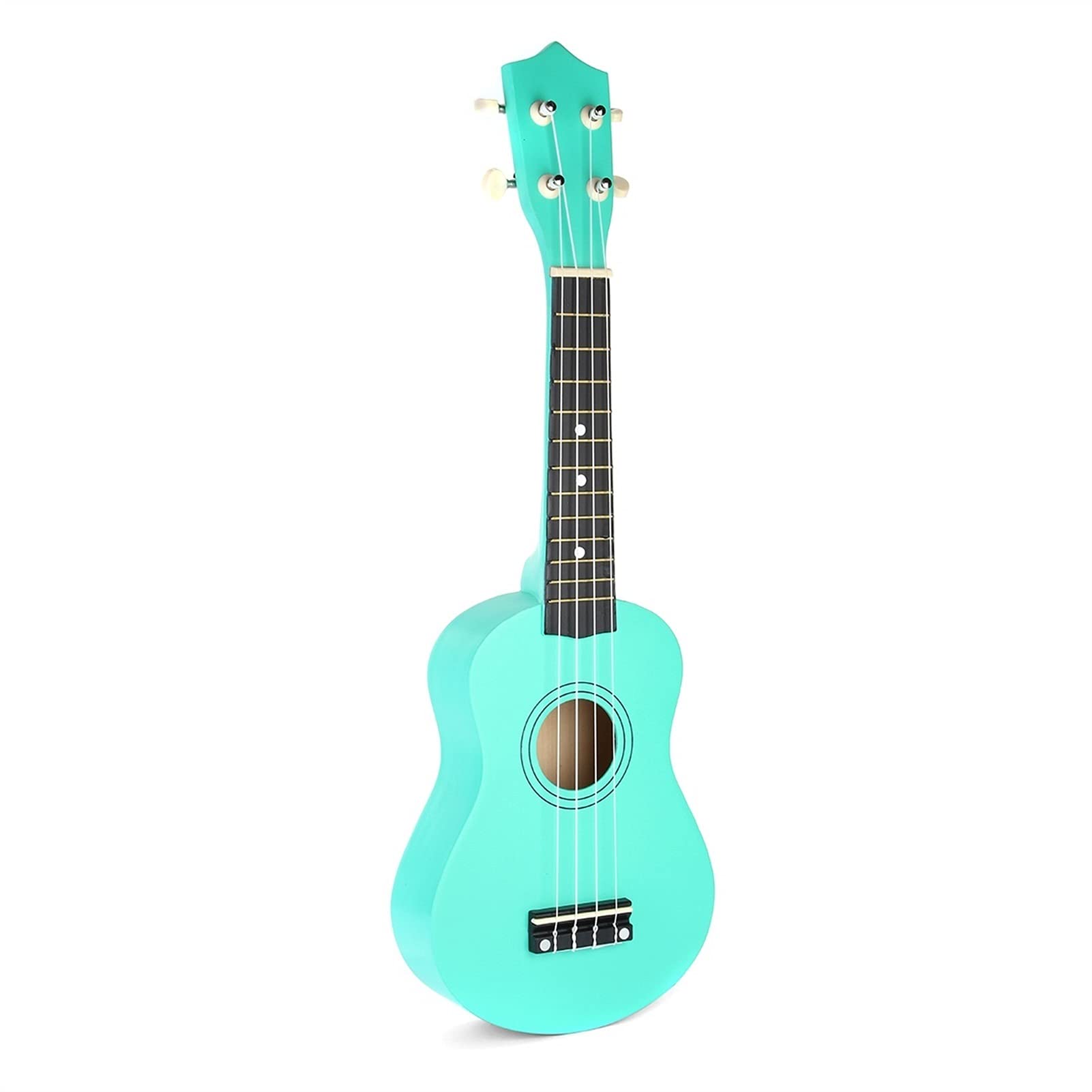 Ukulele koncertowe Początkujący Ukulele 21- calowy Saxophone Ukulele Basswood 4 Struny Hawaiian Guitar Instruments Musical Instruments Ukulele Sopran Gitara z tunerem torby Gig (Color : Green)