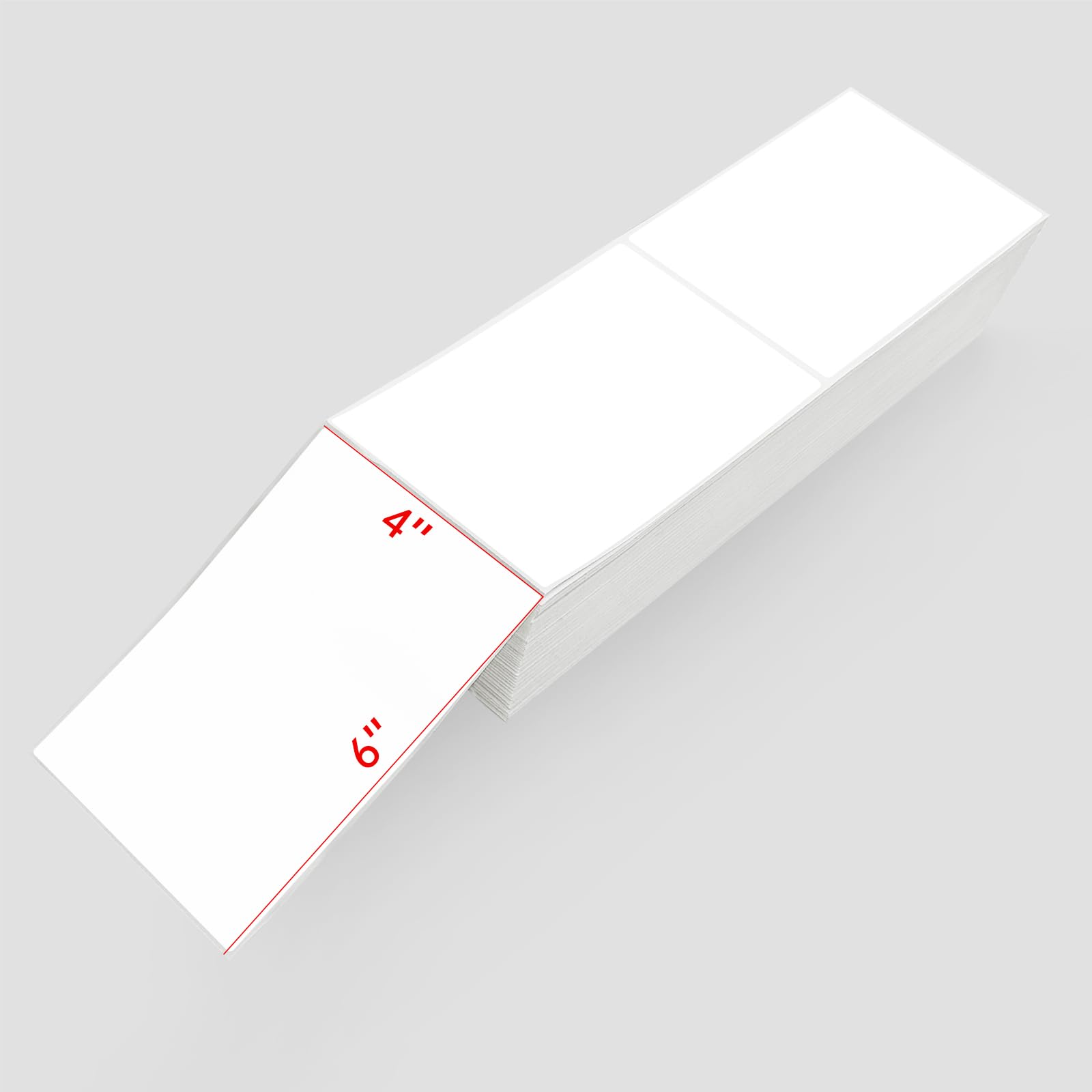 Thermodirekt-Etiketten, 10,2 x 15,2 cm, perforiert, Weiß, 1000 Etiketten pro Stapel, 2 Stück
