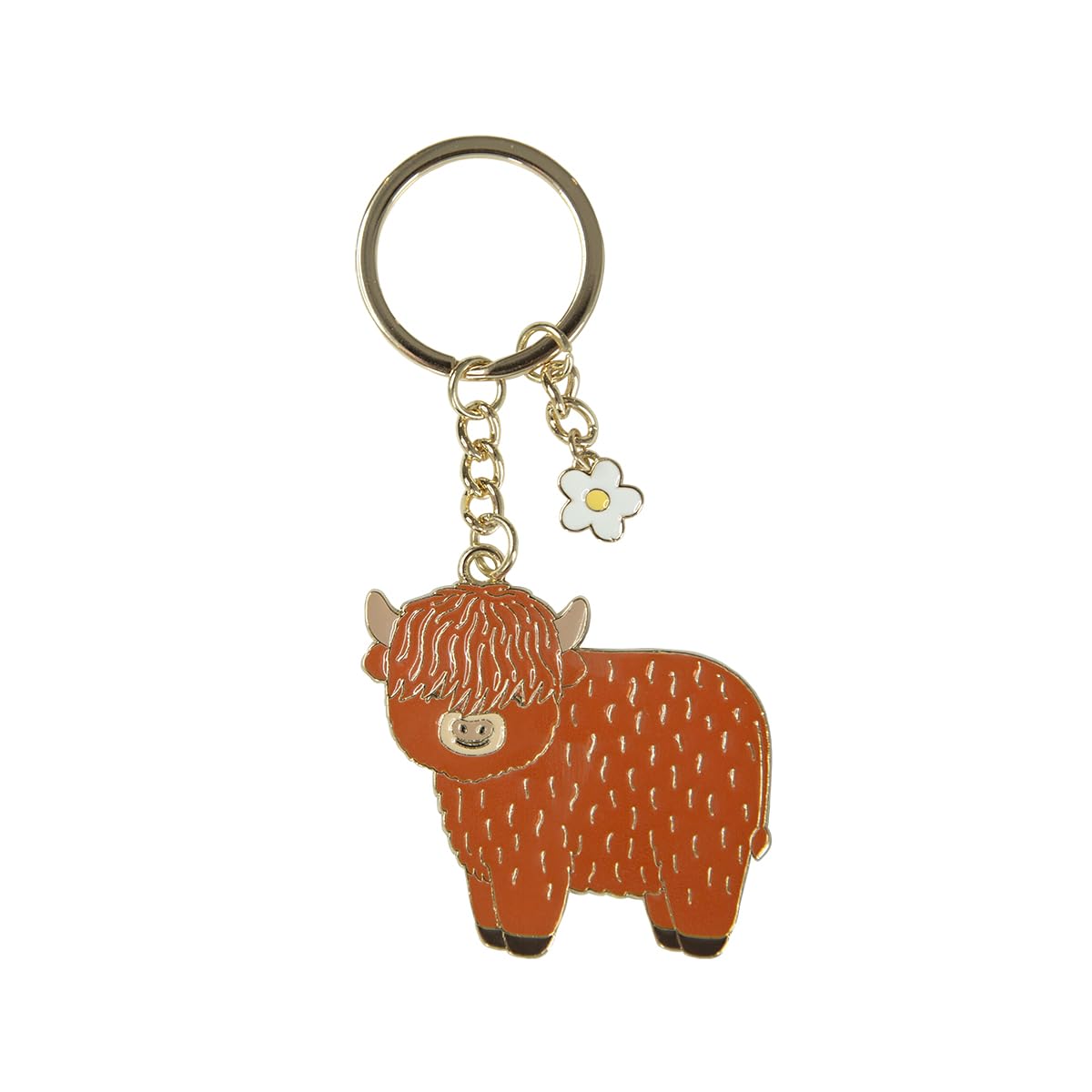 Sass & Belle Highland Cow Enamel Keyring