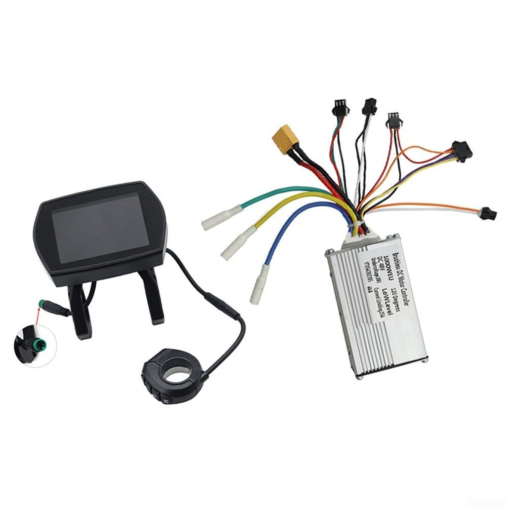 for Kugoo G2 10 Inch Electric Scooter Compatible 48V 25A 1000W Aluminium Alloy Controller with LCD Display, Stable Speed and Brake Response(set)