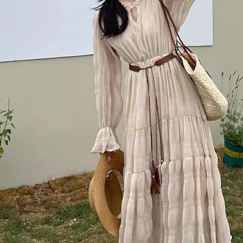Boho Belts For Women Western Ethnic Women Dress Belt Vintage Hand-Woven Waistband with Wax Rope Tassels Belt for Cowgirl4