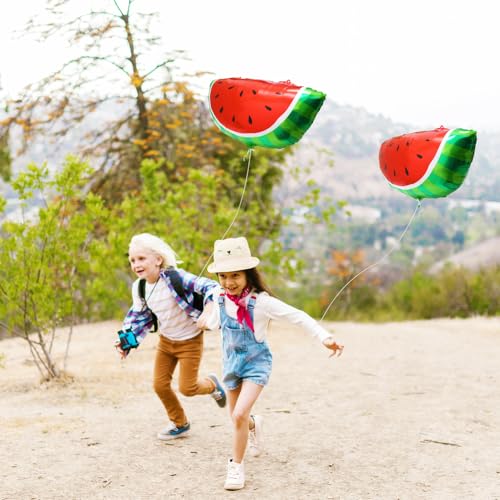 Image of 6 Pack Jumbo Tropical Summer Watermelon Orange Lemon Slice Cartoon Fruit Foil Balloons For Birthday Baby Shower Wedding Carnival Festival Hawaiian Beach Party Decorations Supplies