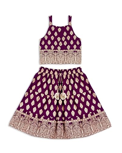 Chandrakala Kids Lehenga Choli Set for Girls (KL120-P)