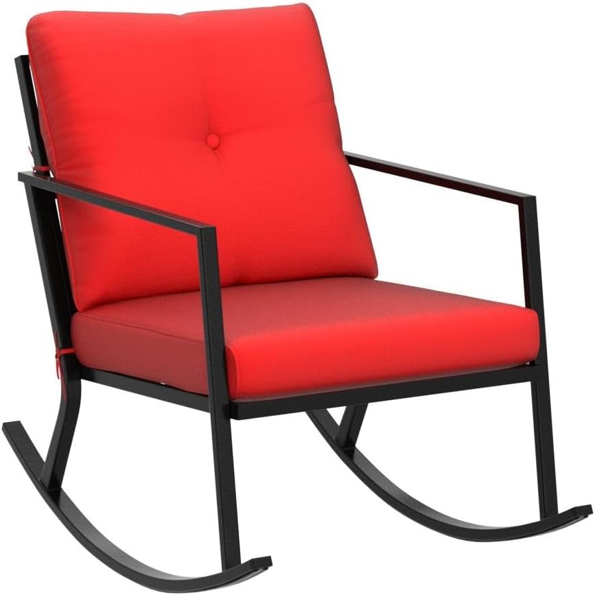 Modern Outdoor Rocking Chairs with Thick Red Nigeria Ubuy - Main Image