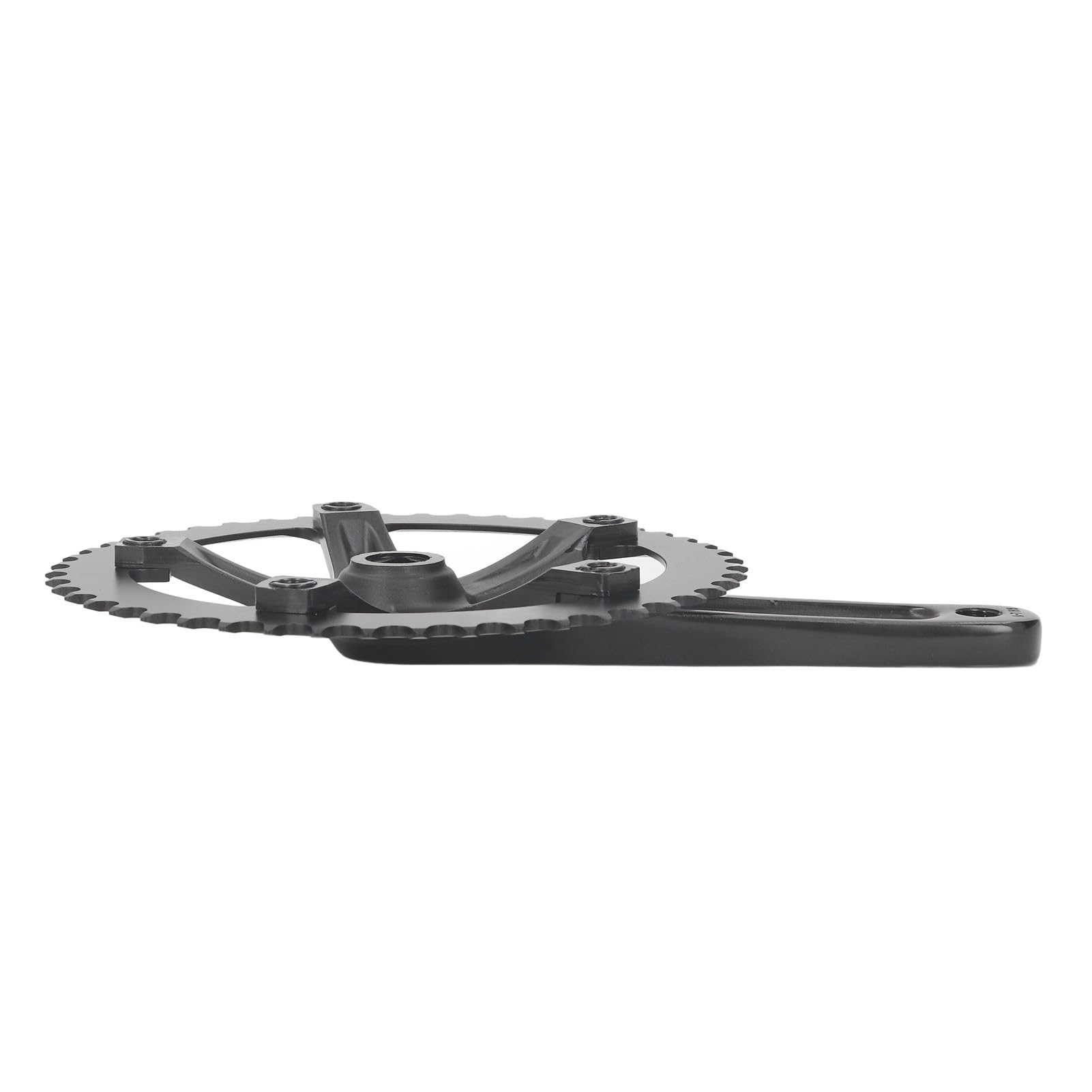 Rowerowy mechanizm korbowy 48T Zestaw korb ze stożkiem kwadratowym, jednobiegowa tarcza ze stopu aluminium do rowerów górskich, szosowych i rowerów z ostrym przełożeniem, trwała