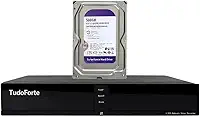 Kit DVR Gravador de Vídeo Tudo Forte TFHDX 3304 4 Canais com Detecção de Movimento + HD 500GB