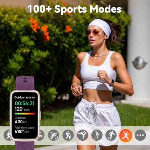Image of Slim Design Fitness Tracker, No App No Phone Required, Long Battery Life | Pedometer Watch, 30 Meters Waterproof Smart Watch, Heart Rate Blood Oxygen Sleep Monitor, Step Counter for Men Women