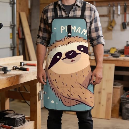 Delantal multitallas con 9 bolsillos para trabajo miniatura 5