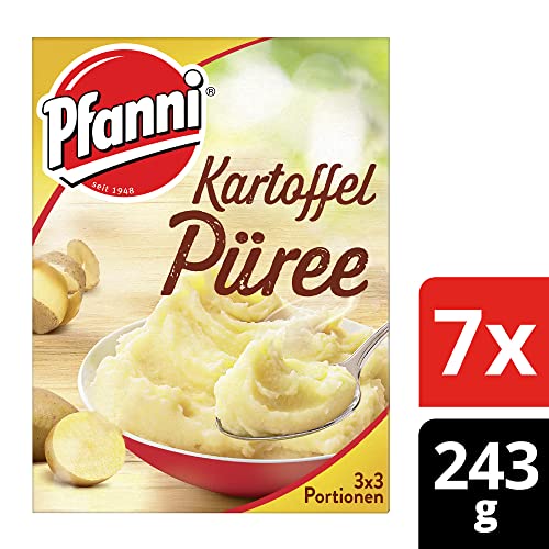 Pfanni Kartoffel Püree Das Herzhafte für ein leckeres Kartoffelgericht mit 100% deutschen Kartoffeln 7x 243g