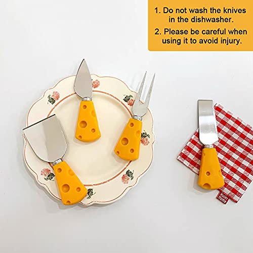 Sinzau 4-Piece Stainless Steel Cheese Knife Set - Slicer & Cutter for Cake, Fruit & More - Image 7