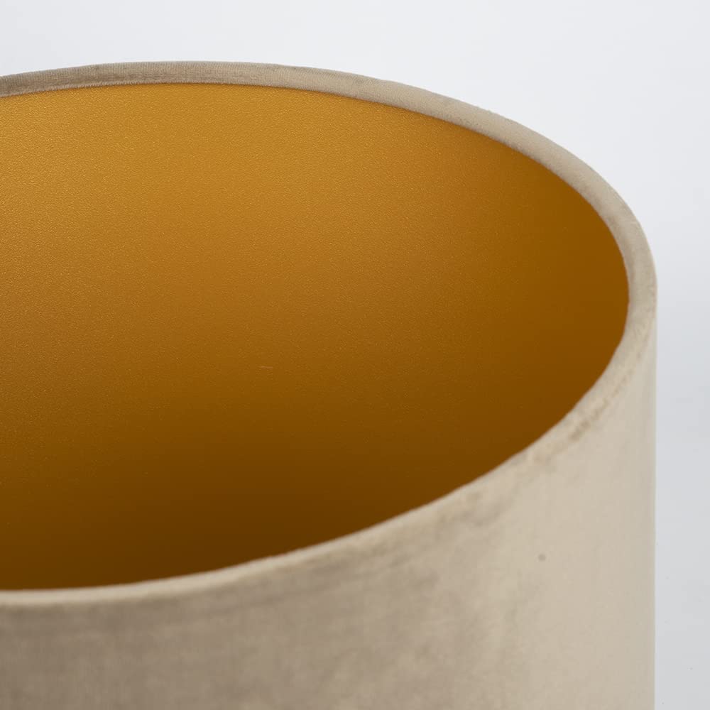 Uniqq Abat-jour velours taupe Ø 40 cm - 30 cm de haut