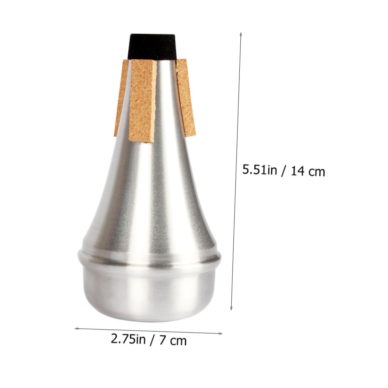 ERINGOGO Trumpet Straight Mute Practice Muffler for Wind Instruments for Beginners and Jazz Musicians Durable Design for Standard Trumpets Excellent Present