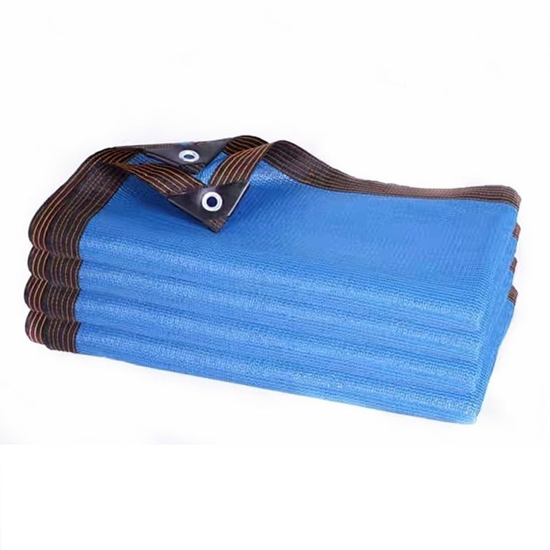 Outdoor Sun Shed HDPE UV Protection Shade Mesh Shade Sail Cloth 12 Needle 80~90% Shade Rate Car Pergola Garage Solar Shade Mesh (Color : Blauw, Size : 1m X 3m)