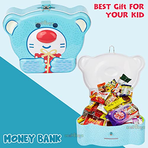 Image of Zest 4 Toyz Money Bank for Kids Metal Piggy Bank with Lock N Key Money Saving Box Gullak Money Box Coin Bank Kids Cash Box Return Gifts