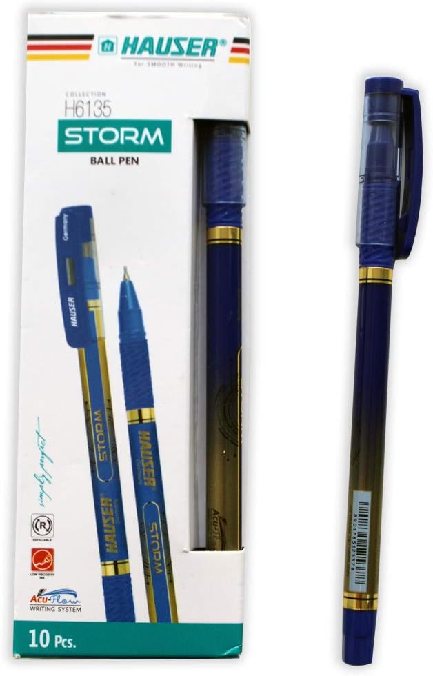 Storm Ball Pen Hauser 10 Pc (Blue)