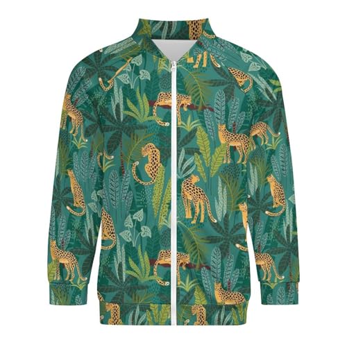 micidad Men's Jackets Lightweight Casual Bomber Jacket Full Zip Lion Print Windbreaker Jacket Coat With Pockets4