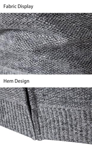 Men's Knitted Sweater Cardigan Zipper Sweater Warm Casual Sweater3