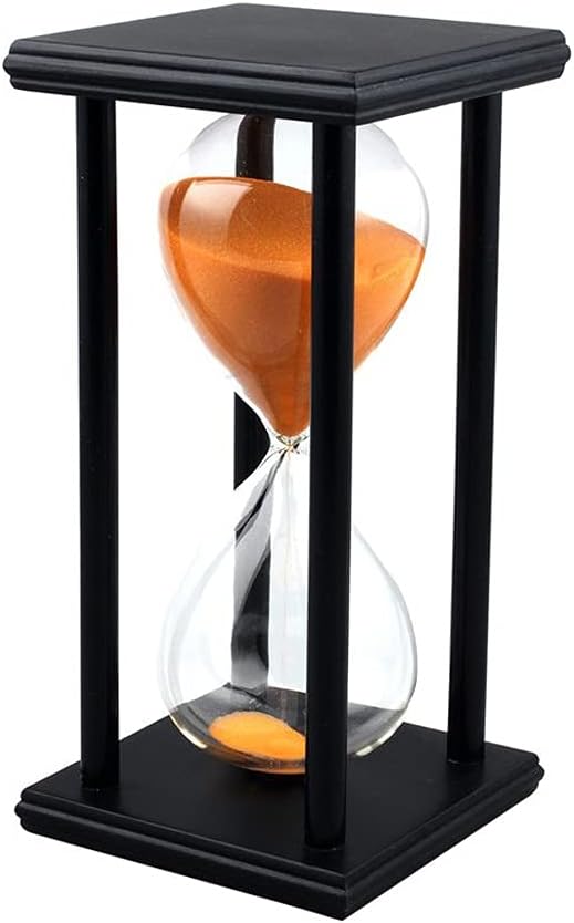 60Min Wooden Sand Hourglass Timer Clock Decor Unique Gift