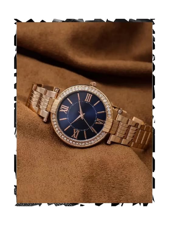 NIJAMRUT Watches for Women Watches Analog Ladies Watches for Women Latest Stylish Diamond Wrist Watches for Girls Fashion Branded Watches (Navy Blue) (B0D4FF4JY5) Amazon Price History, Amazon Price Tracker