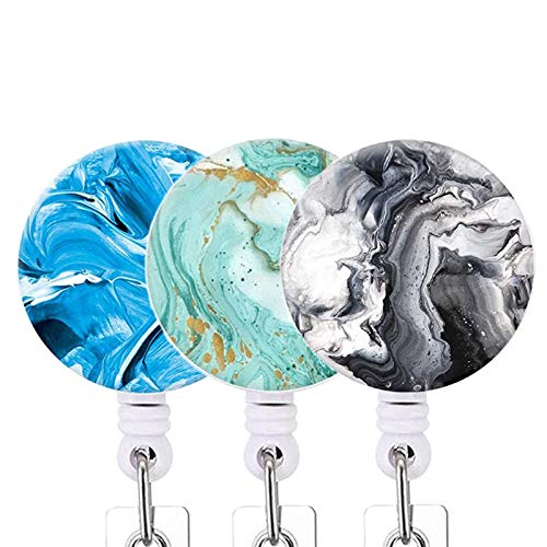 Porta-crachá menolana com bobinas de crachá retrátil para crachá de identificação de plástico transp