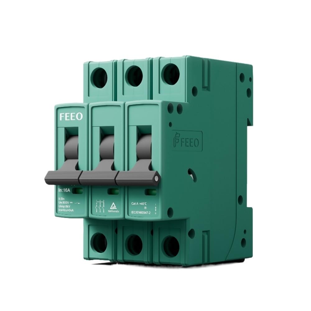 Interruttore Magnetotermico Interruttore Automatico DC MCB Solar 3P 750V 6A 10A 16A 20A 25A 32A 40A 50A 63A Mini Interruttore Automatico DC Interruttori Automatici(6A)