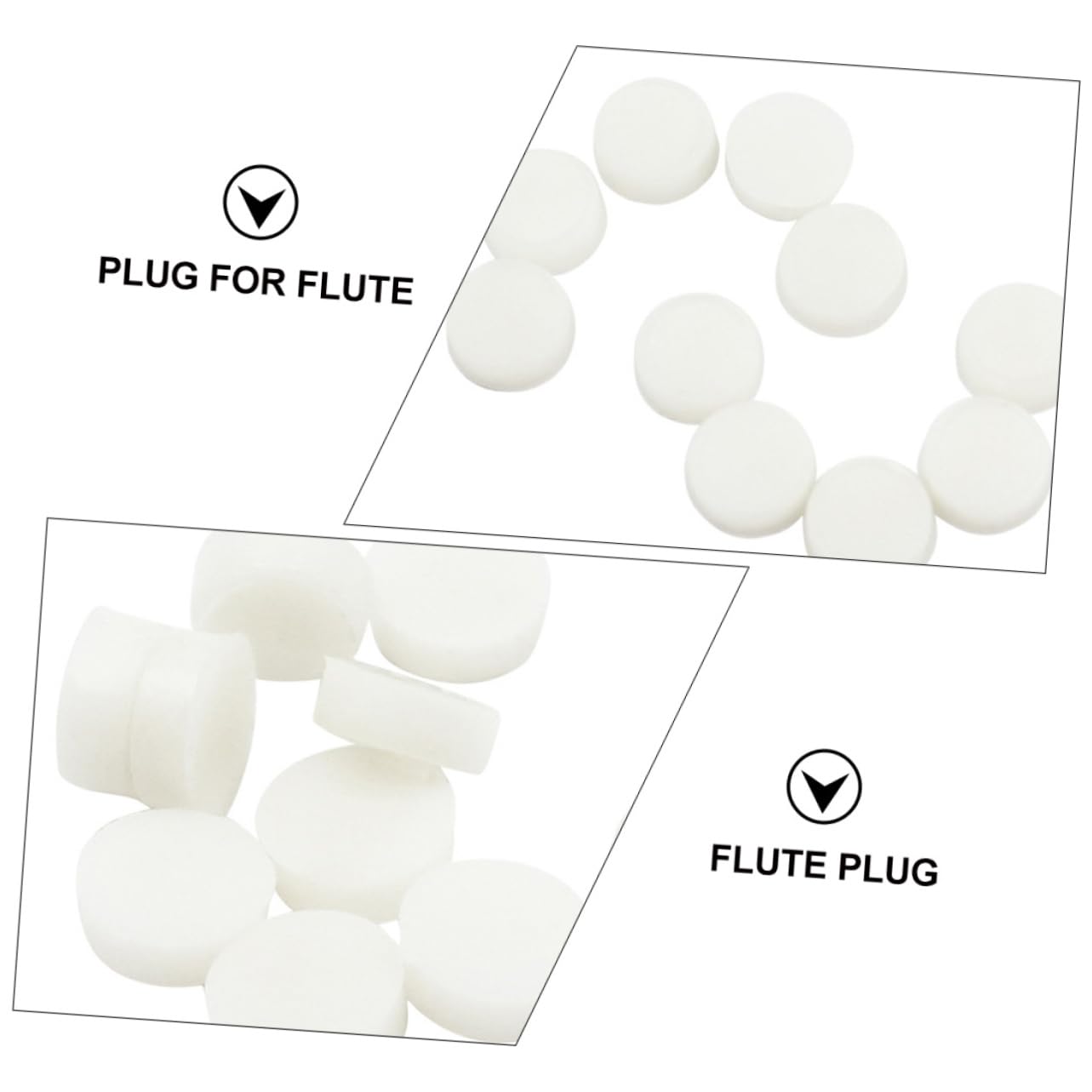 Yardwe Flute Plugs (40pcs) Silicone Flutes Open Hole Plug Safe and Easy Install