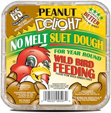 C&S Peanut Delight No Melt Suet Dough 11.75 Ounces, 8 Pack - View 5