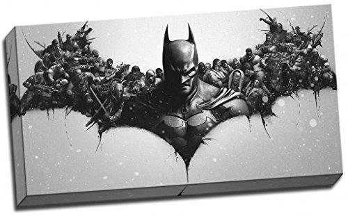 Toile imprimée motif logo Batman avec super héros 76,2 x 40,6 cm