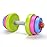 Kids Workout Dumbbell Weights Set - Toddler Toy Gym Equipment for Pretend Play Lifting, Exercise & Fitness - Adjustable Fill with Sand or Water (2 Pack)