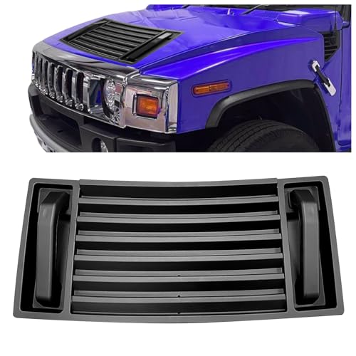 Kojem Hood Vent Grille Hood Handles Compatible with 2003-2009 Hummer H2 Replacement for GM25928163 15063080 25858920