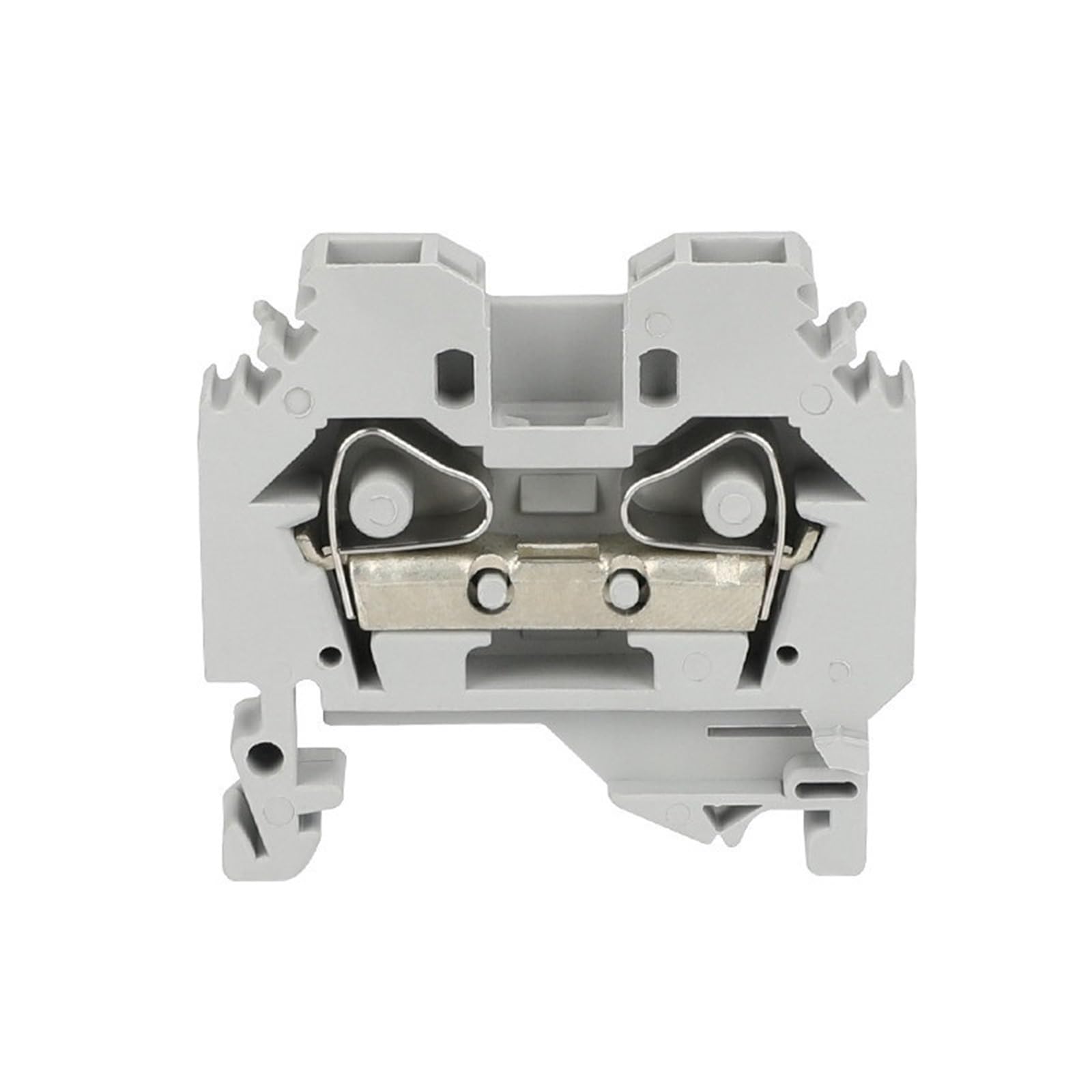 10 connettori a gabbia a molla 282-101, morsetti a gabbia, 2 conduttori, 282 101, 6 mm², binario DIN